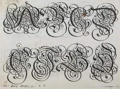 Bild Nr.1: 120-224 Bodenehr, Gabriel: (Typographie und Kalligraphie, Schreibmeisterbuch)