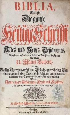 Bild Nr.1: 120-24 Biblia germanica.: (Bibeln)
