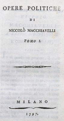 Bild Nr.1: 120-241 Macchiavelli,N.: (Politik und Staatswissenschaften)