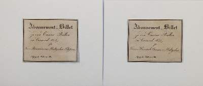 Bild Nr.2: 120-288 Abonnement-Billets.: (Karneval)