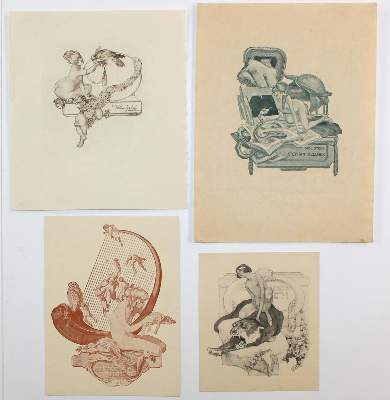 Bild Nr.5: 120-2941 Bayros, Franz von: (Künstlergraphik, Exlibris)