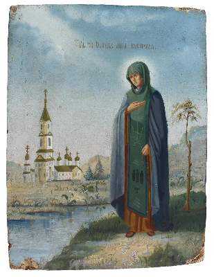 Bild Nr.1: 120-3119 Hl. Fürstin Anna Kaszinskaja.: (Künstlergraphik, Ikonen)
