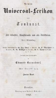 Bild Nr.1: 120-318 Bernsdorf,E.: (Musik)