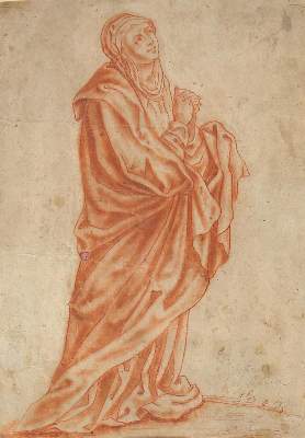 Bild Nr.1: 120-3400 Maria, betend.: (Künstlergraphik)