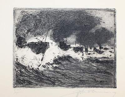 Bild Nr.1: 120-3778 Torpedoboot.: (Künstlergraphik)
