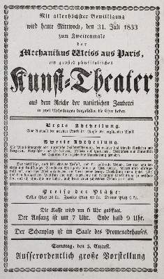 Bild Nr.1: 120-392 Mit allerhöchster Bewilligung: (Zirkus - Schausteller)