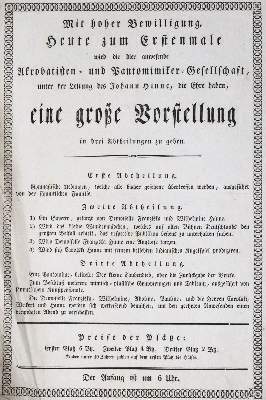Bild Nr.1: 120-393 Mit hoher Bewilligung.: (Zirkus - Schausteller)