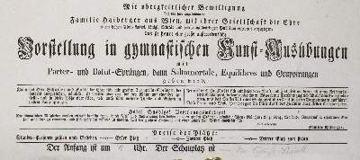Bild Nr.1: 120-400 Mit obrigkeitlicher Genehmigung: (Zirkus - Schausteller)