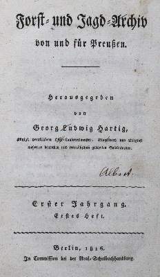 Bild Nr.1: 120-408 Hartig,G.L. (Hrsg.).: (Jagd)