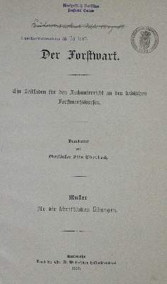 Bild Nr.1: 120-427 Sammlung: (Land- und Forstwirtschaft, Forstwirtschaft)