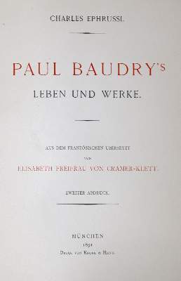 Bild Nr.1: 120-460 Ephrussi,C.: (Baudry)