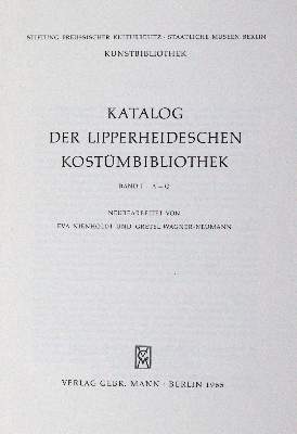 Bild Nr.1: 120-577 Lipperheide.: (Mode und Trachten)
