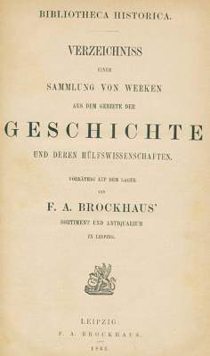 Bild Nr.1: 120-588 Brockhaus,F.A.: (Verlagswesen)