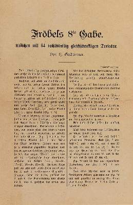 Bild Nr.3: 120-635 Froebel,F.: (Kinder- und Jugendbücher)