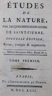 Bild Nr.1: 120-666 Bernardin de Saint-Pierre,J.-H.: (Literatur und illustrierte Bücher bis 19.Jahrhundert)