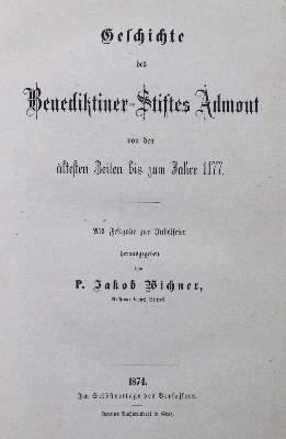 Bild Nr.1: 120-8 Wichner,J.: (Benediktiner, Admont)