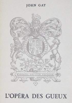 Bild Nr.1: 120-815 Gay,J.: (Literatur und illustrierte Bücher 20.Jahrhundert - Alte Literatur in modernen Ausgaben)