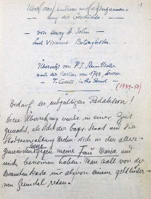 Bild Nr.1: 120-834 Reinthaler,F.J.: (Handschriften)