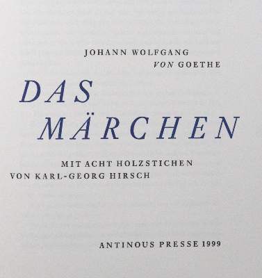 Bild Nr.1: 120-843 Goethe,J.W.v.: (Hirsch)