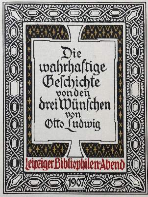 Bild Nr.1: 120-873 Ludwig,O.: (Literatur und illustrierte Bücher 20.Jahrhundert - Alte Literatur in modernen Ausgaben)