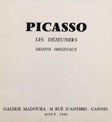 Bild Nr.1: 120-901 Picasso,P.: (Literatur und illustrierte Bücher 20.Jahrhundert - Alte Literatur in modernen Ausgaben)