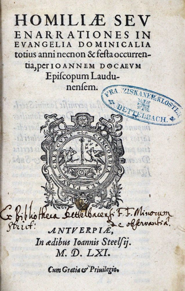 Große Abbildung Nr.1: 121-100 Doc,J.: (Alte Drucke, Handschriften und Theologie)
