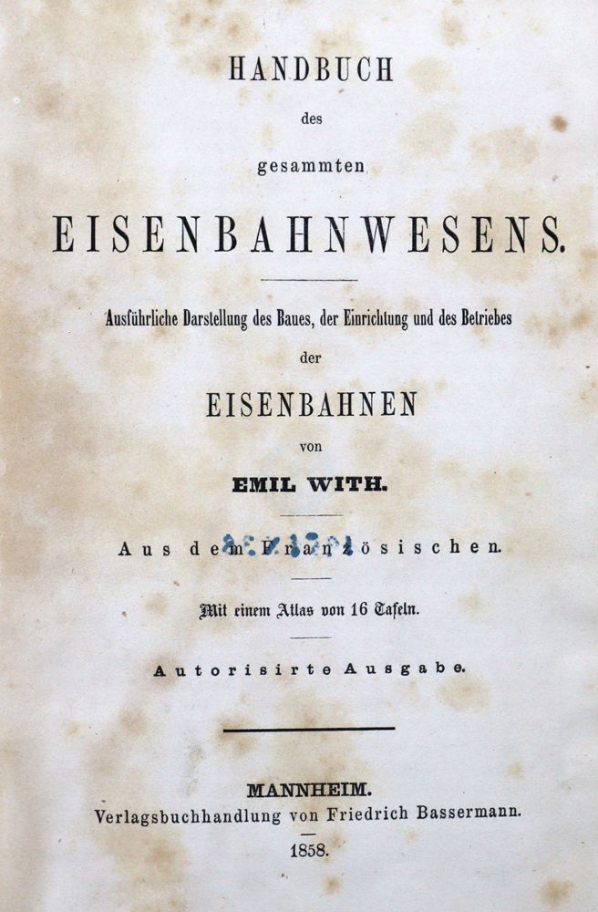 Große Abbildung Nr.1: 121-1017 With,E.: (Verschiedene Gebiete - Varia, Eisenbahn)