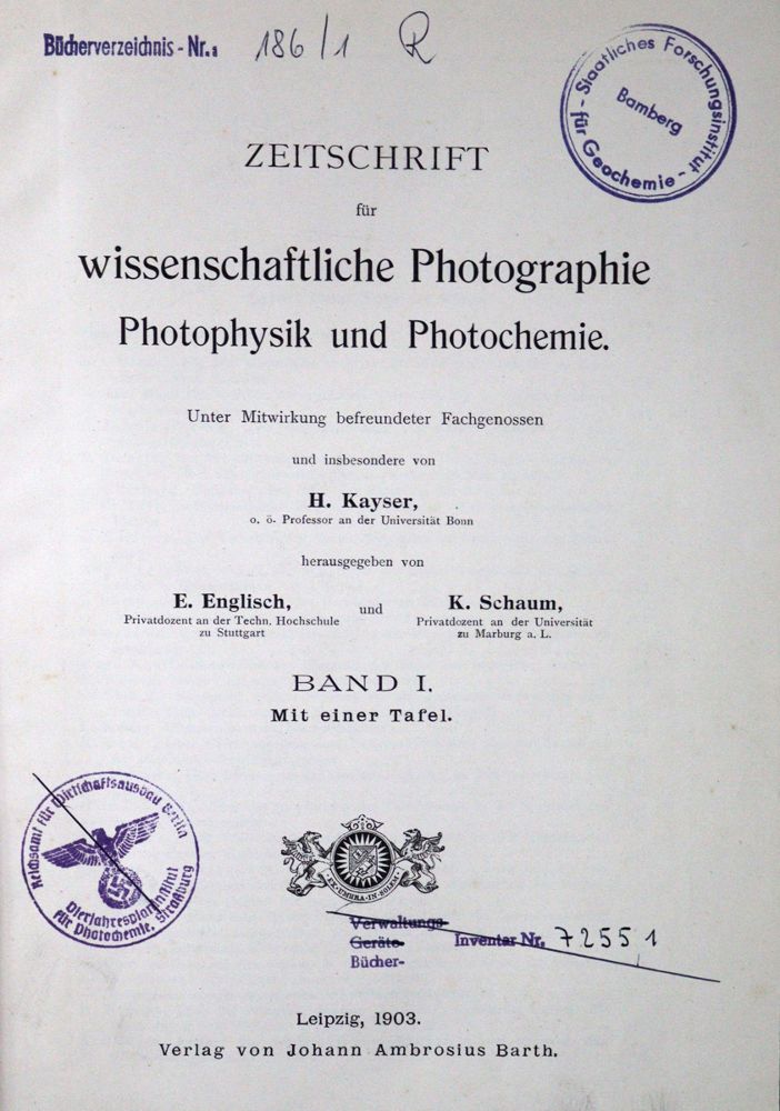 Große Abbildung Nr.1: 121-1059 Zeitschrift: (Verschiedene Gebiete - Varia, Photographie)