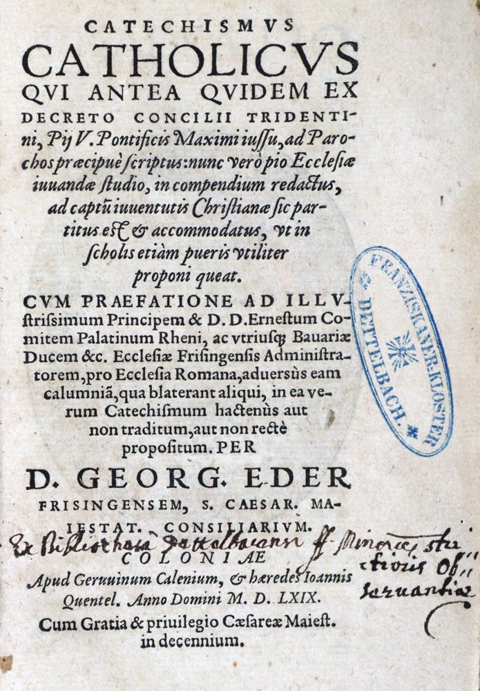 Große Abbildung Nr.1: 121-108 Eder,G.: (Alte Drucke, Handschriften und Theologie)