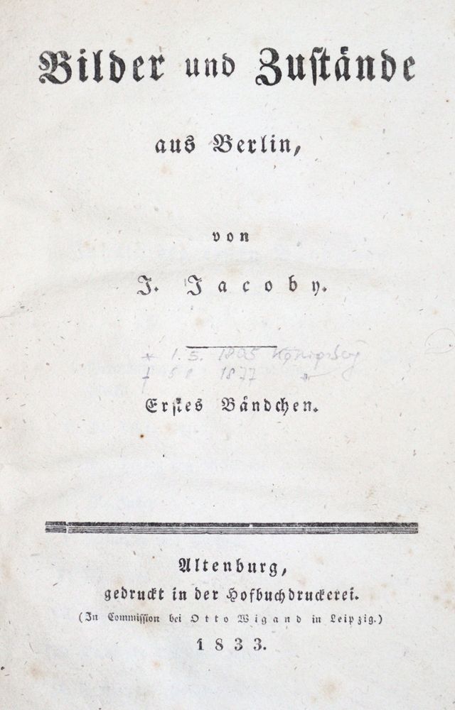 Große Abbildung Nr.1: 121-1121 Jacoby,J.: (Deutschland, Berlin)