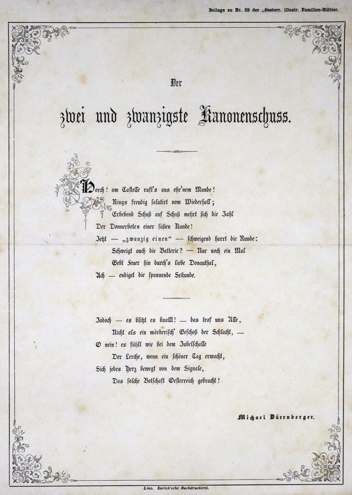 Große Abbildung Nr.1: 121-113 Sammlung: (Einblattdrucke u. Flugschriften, Österreich)