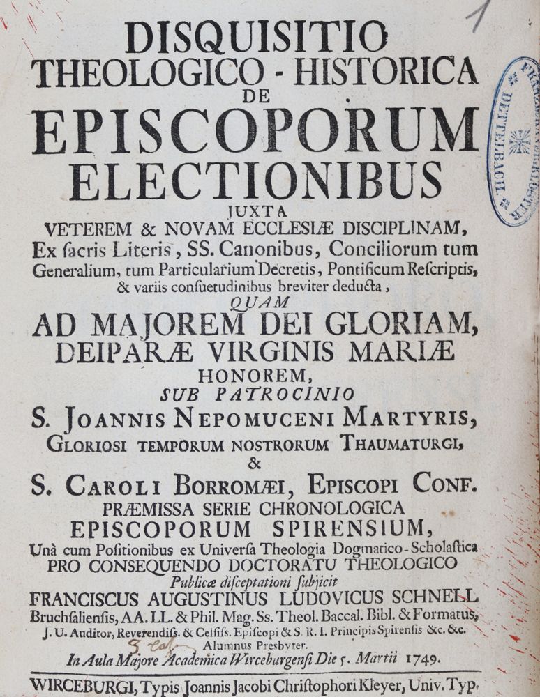 Große Abbildung Nr.1: 121-1191 Sammlung: (Deutschland, Würzburg)