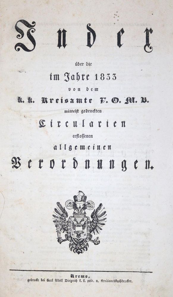 Große Abbildung Nr.1: 121-1215 Buch der Verordnungen, Das: (Österreich)