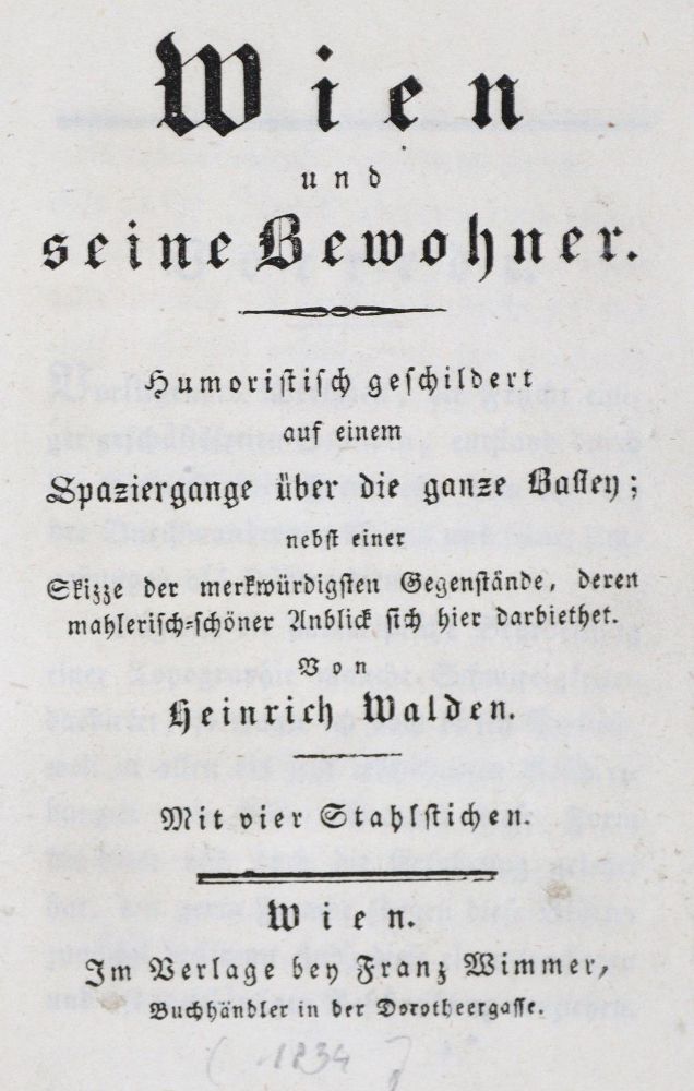 Große Abbildung Nr.1: 121-1250 Konvolut: (Österreich, Wien)