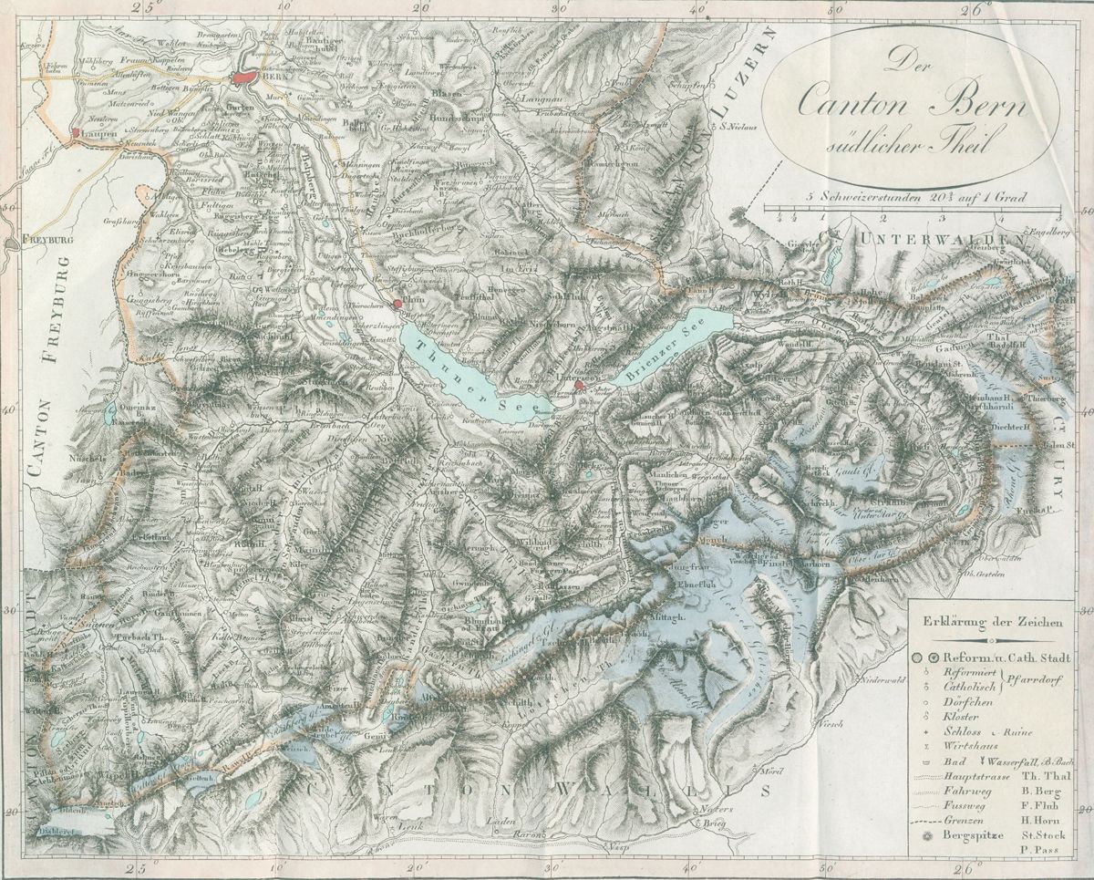 Große Abbildung Nr.1: 121-1260 (Wyß,J.R.).: (Schweiz, Bern)