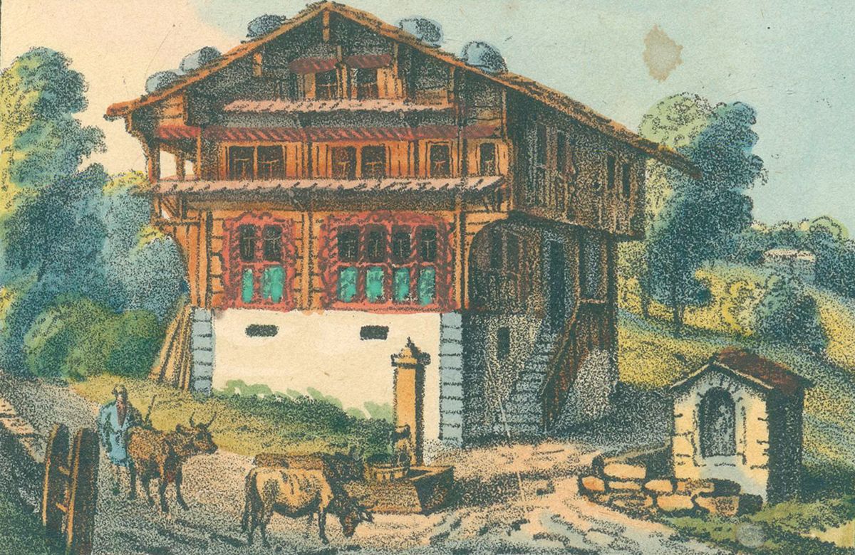 Große Abbildung Nr.1: 121-1282 Recueil de Maisons Suisses.: (Schweiz)