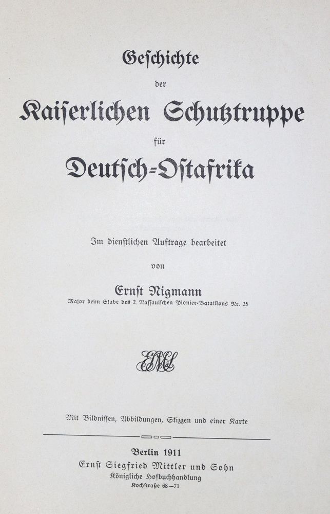 Große Abbildung Nr.1: 121-1292 Nigmann,E.: (Verschiedene Länder - Geschichte, Afrika)