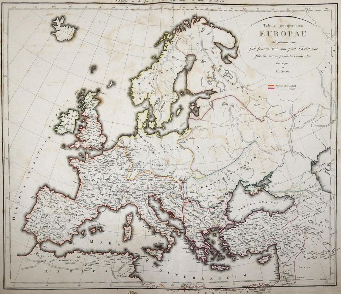 Große Abbildung Nr.1: 121-1309 Kruse,C.: (Verschiedene Länder - Geschichte, Atlanten)