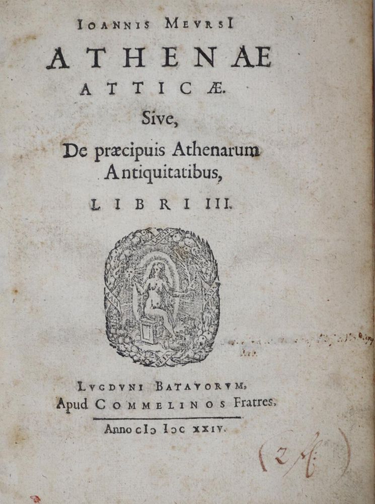 Große Abbildung Nr.1: 121-1342 Meursius,J.: (Verschiedene Länder - Geschichte, Griechenland)