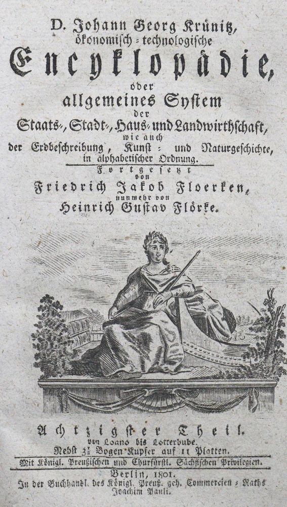 Große Abbildung Nr.1: 121-1346 Krünitz,J.G.: (Verschiedene Länder - Geschichte, Grossbritannien, London)