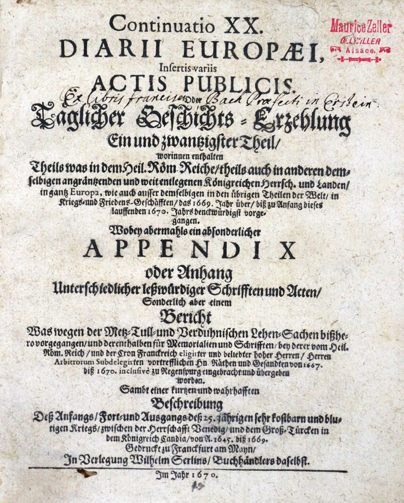Große Abbildung Nr.1: 121-1354 (Meyer,M. Pseud.:) P.I.Elisius.: (Verschiedene Länder - Geschichte)