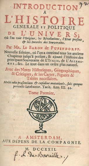 Große Abbildung Nr.1: 121-1356 Pufendorf,(S.)v.: (Verschiedene Länder - Geschichte)