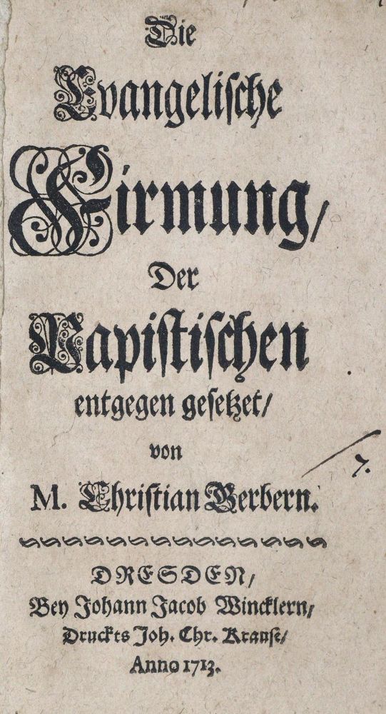Große Abbildung Nr.1: 121-136 Gerber,C.: (Alte Drucke, Handschriften und Theologie)