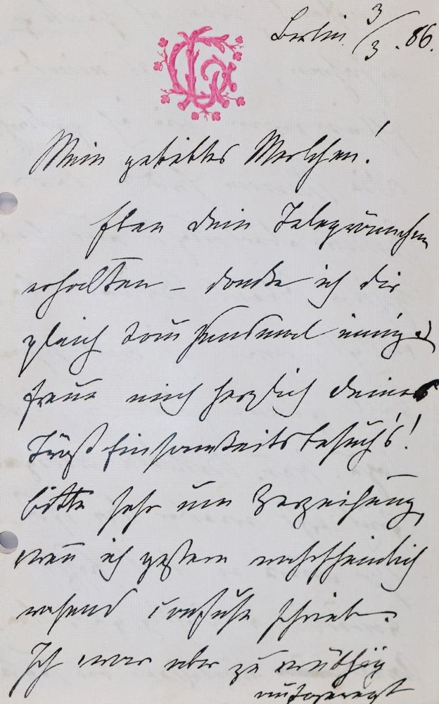 Große Abbildung Nr.7: 121-1370 Bismarck, Johanna von: (Autographen)