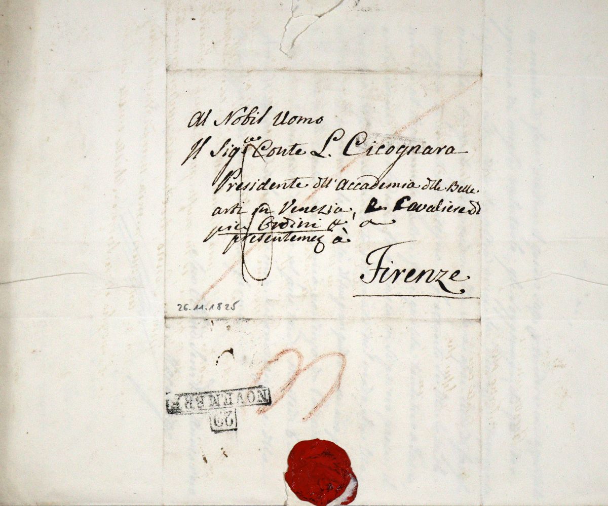 Große Abbildung Nr.2: 121-1373 Cicognara, Leopoldo Conte: (Autographen)
