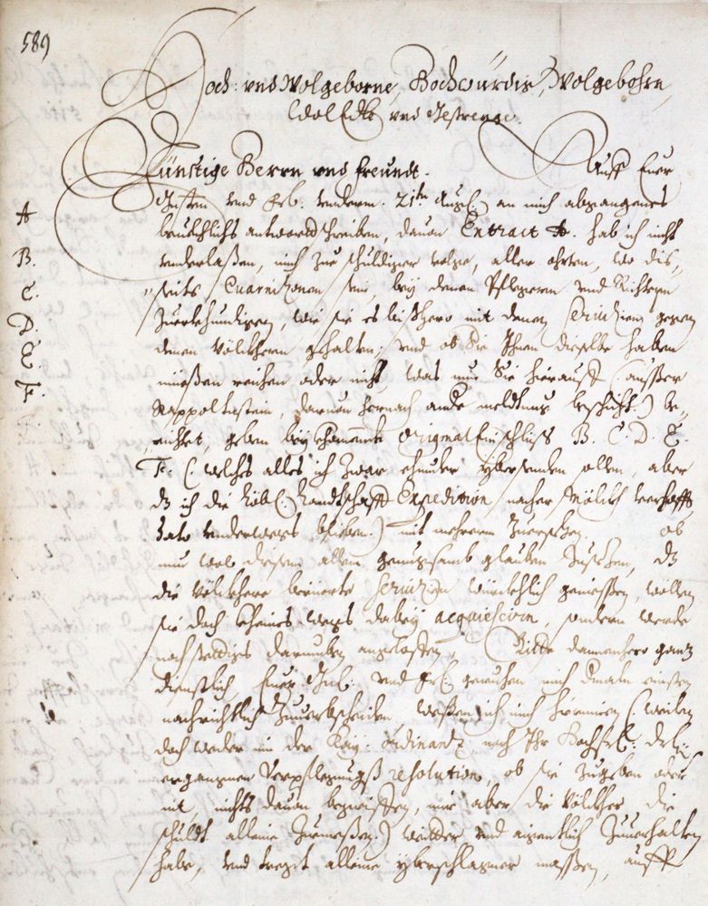 Große Abbildung Nr.1: 121-1377 Brief: (Dreissigjähriger Krieg _, Niederösterreich)
