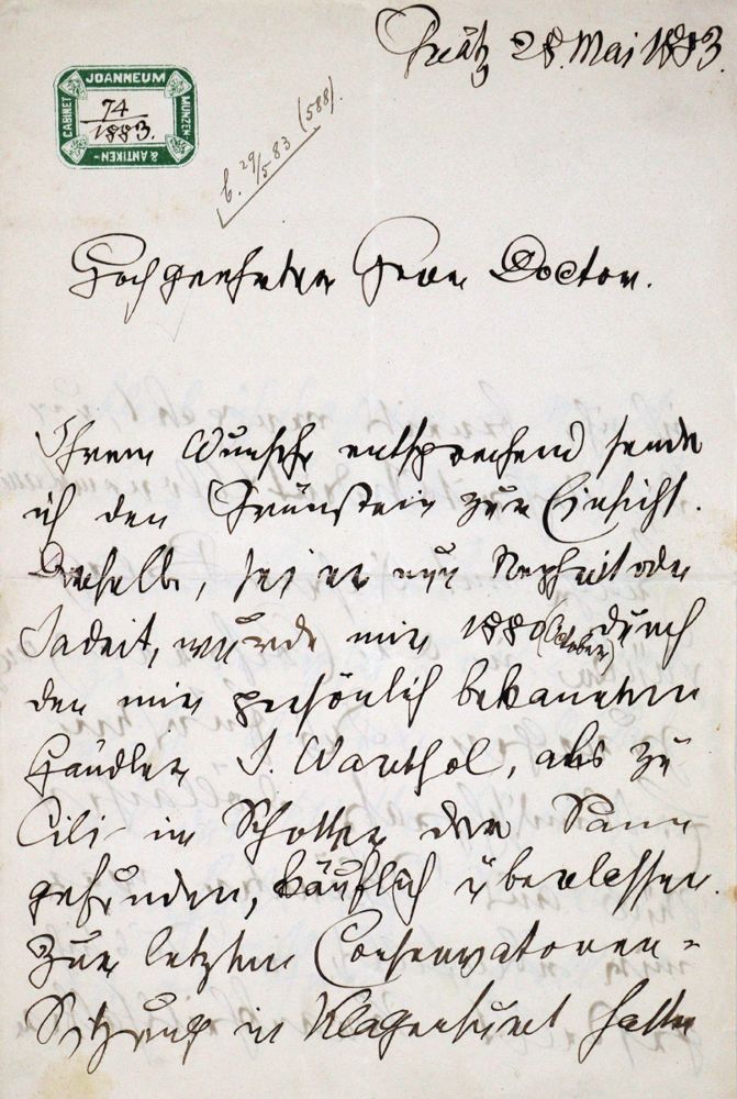 Große Abbildung Nr.1: 121-1392 Heger, Franz: (Autographen)