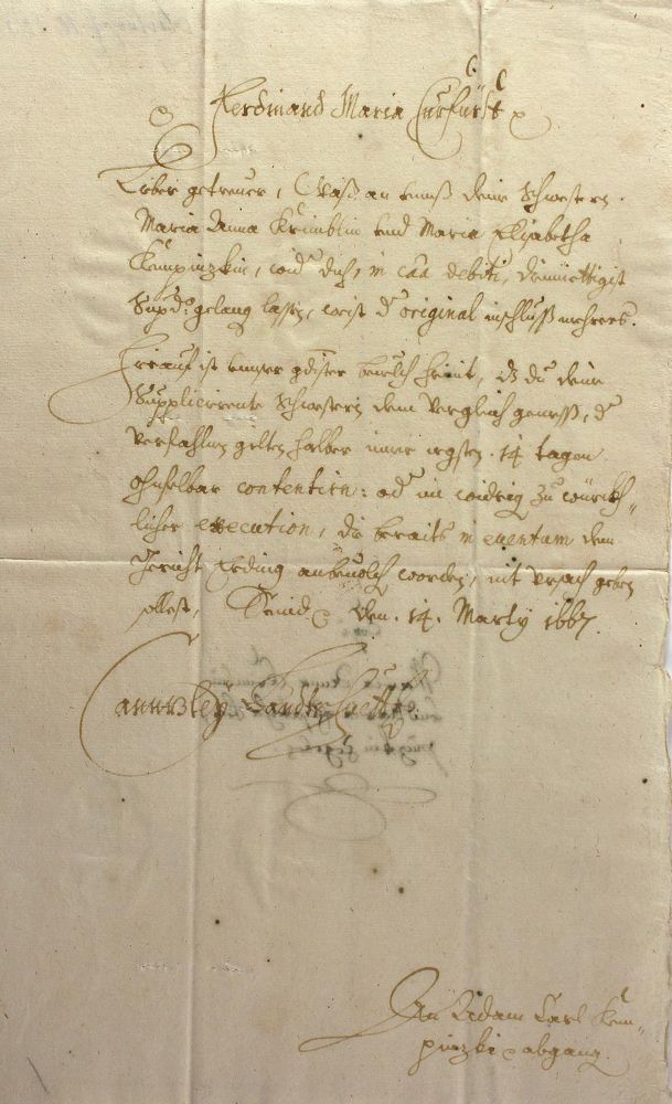 Große Abbildung Nr.1: 121-1396 Maximilian III. Joseph,: (Autographen)