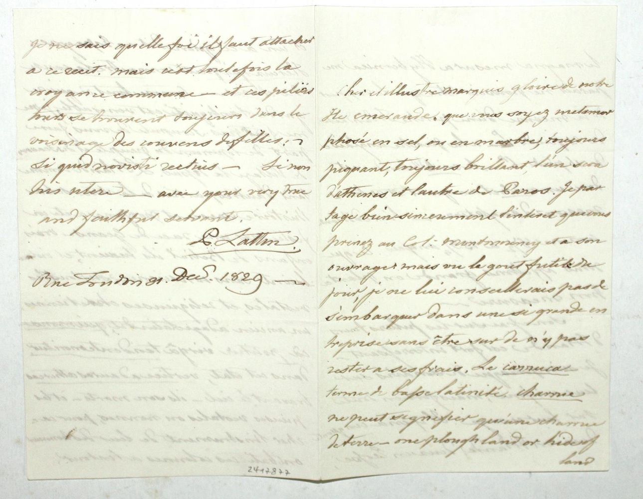 Große Abbildung Nr.3: 121-1401 Montmorency(-Morres), Hervey de,: (Autographen)