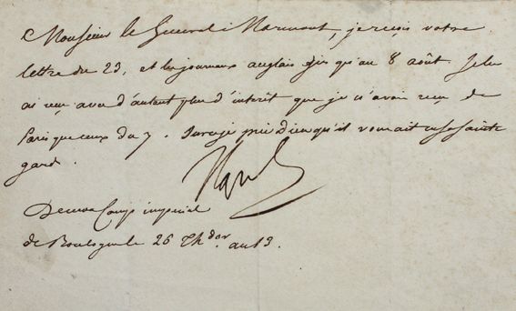 Große Abbildung Nr.1: 121-1402 Napoleon I. Bonaparte,: (Autographen)